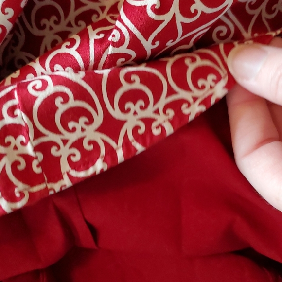 Talbots red and white button down - Picture 9 of 10